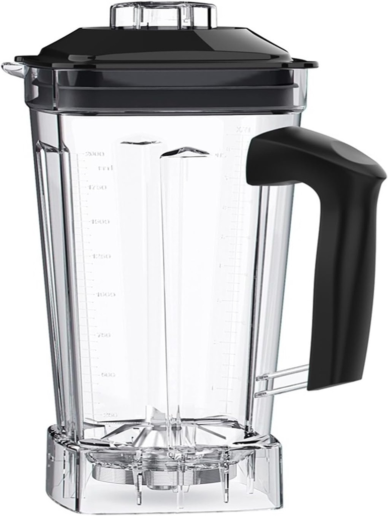 T5200 Blender Mixer 2L Square Container Jar Jug Pitcher Cup Bottom With Serrated Smoothies Blades Lid