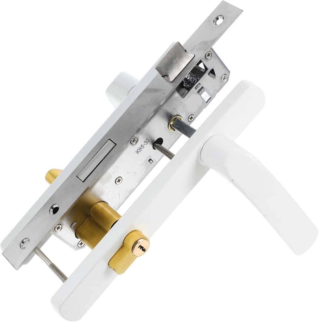 POPETPOP Stylish Aluminum Door Lock Flat Open Front Door Lever Aluminum Alloy Hardware Bedroom Handle Lock Home Security