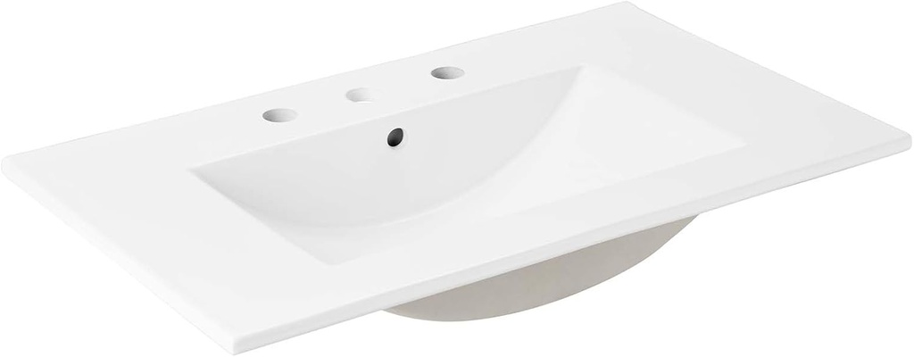 Modway EEI-4837-WHI Cayman 30" Bathroom Sink, White