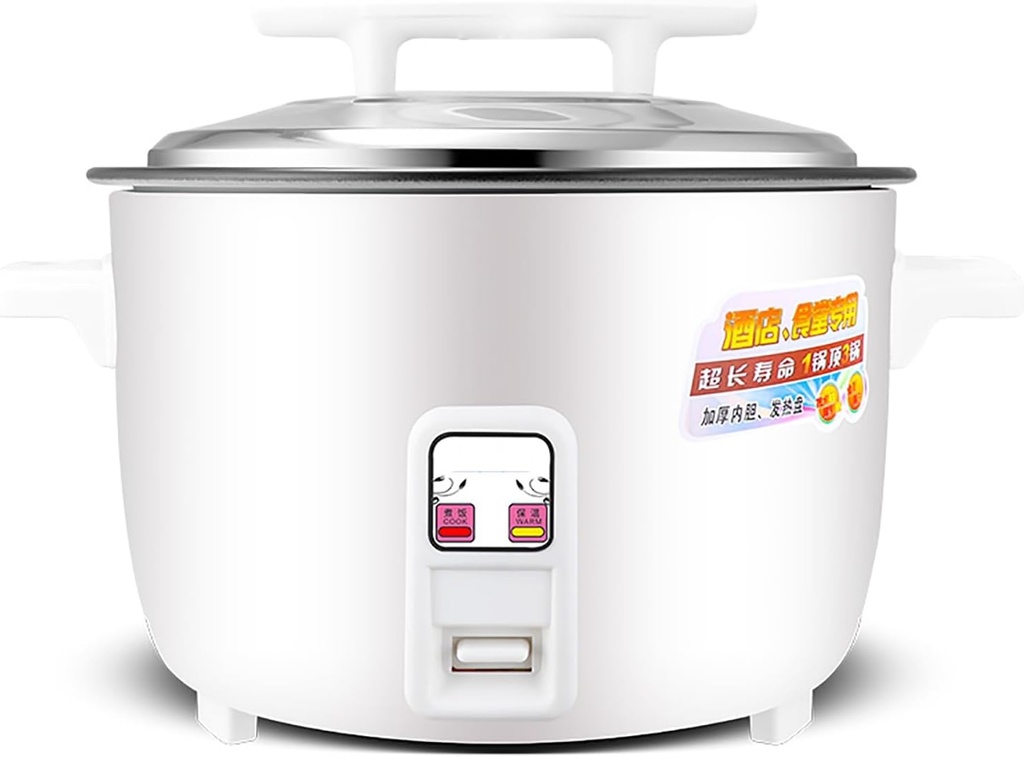 Large Rice Cooker, Commercial Large-Capacity Rice Cooker, Non Stick Inner Liner, for Restaurant/Hotel/School, (8-45L) for 4-70 People(10L)