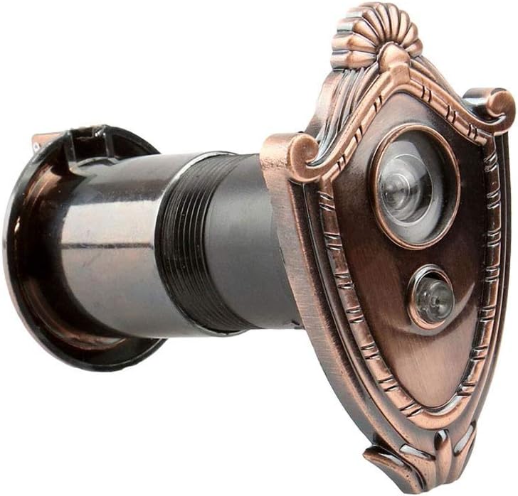 2-in-1 Anti-Theft Door Peephole Doorbell Door Mirror Universal Household Peephole HD Glass Lens with Heavy Duty Privacy Cover for Home Security (Size : Diameter 35)