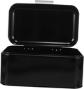 GLEAVI Vintage Metal Bread Box for Kitchen Counter Retro Bread Storage Bin Capacity Holder for Baked Goods Versatile Food Storage Container for Bread and Cookies