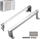 Pair Pack Stainless Steel Air Conditioner Bracket, Floor-Standing Mini Split Brackets for Outside, Suitable for Split Air Conditioners, Space-Saving(45x10cm/18x4in)