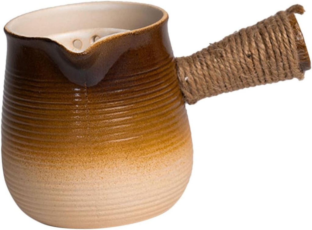 Mikinona Boil Teapot Coffee Pot Food Saucepan Copper Coffee Maker Coffee Briki Chai Pot Copper Pots Japanese Pan Coffee Warmer Pot Ceramic Pot Coffee Decanter Simmer Pot Ceramics