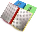 Diamond Hand Polishing Pads extremely Sharp Sanding Block Kit For Sanding Ceramic Tile Concrete Glass Stone Granite Marble-60#,100#,200#,400# 4Pcs(Grid)