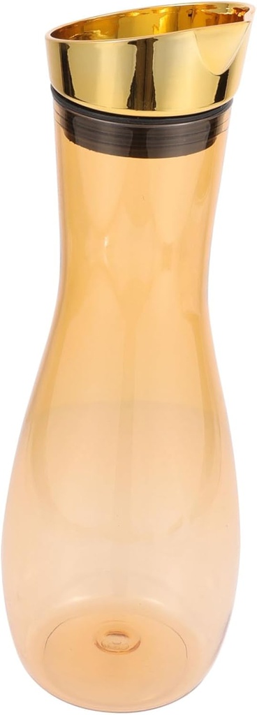 Unomor Stainless Steel Lid Acrylic Fruit Infuser Pitcher 1L Plastic Water Jug for Infused Beverages Sturdy Juice Pitcher Lid for Home and Bar Use