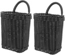 Ciieeo 2pcs Stable Rattan Woven Wall Baskets Laundry Basket Storage Organizer Wall Storage for Bathroom Woven Hanging Kitchen Sundries