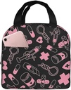 Nurse Lunch Box for Women Men Adults, Reusable Nurse Tote Bag Portable Insulated Lunch Bag for Work Picnic Camping