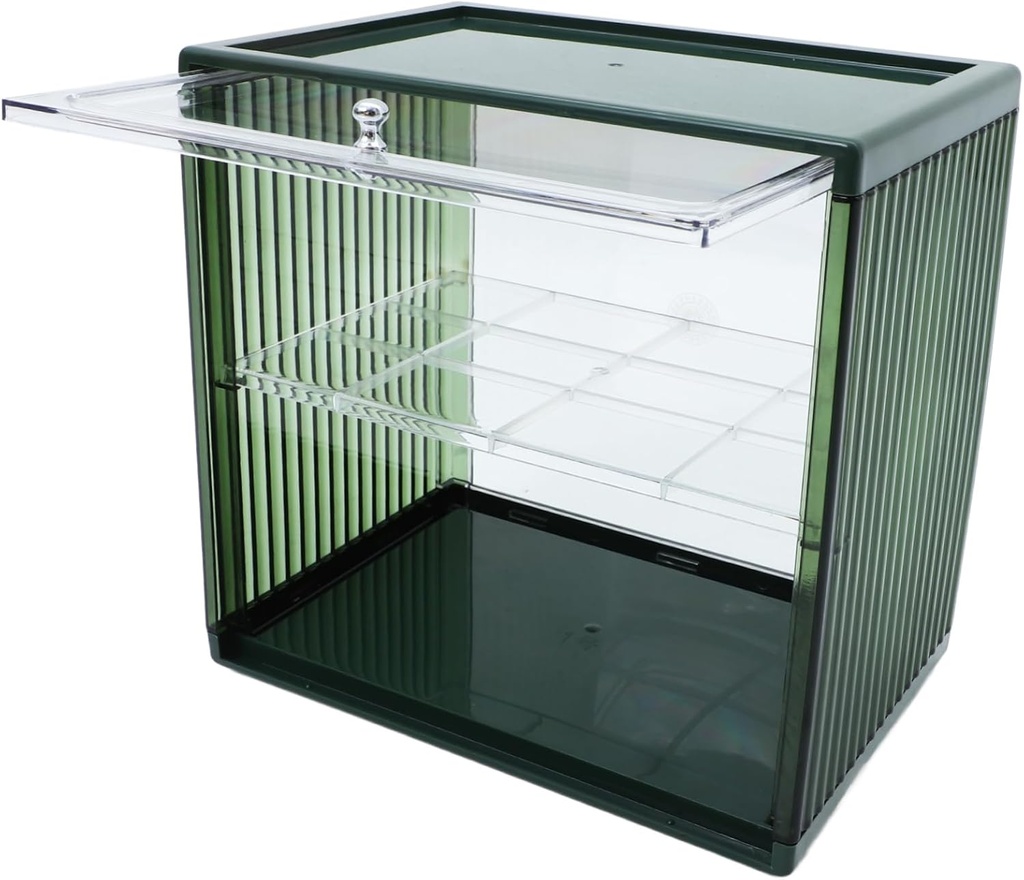 Plastic Storage Box Bread Dessert Keeping Box Double-deck Bread Organizer for Kitchen