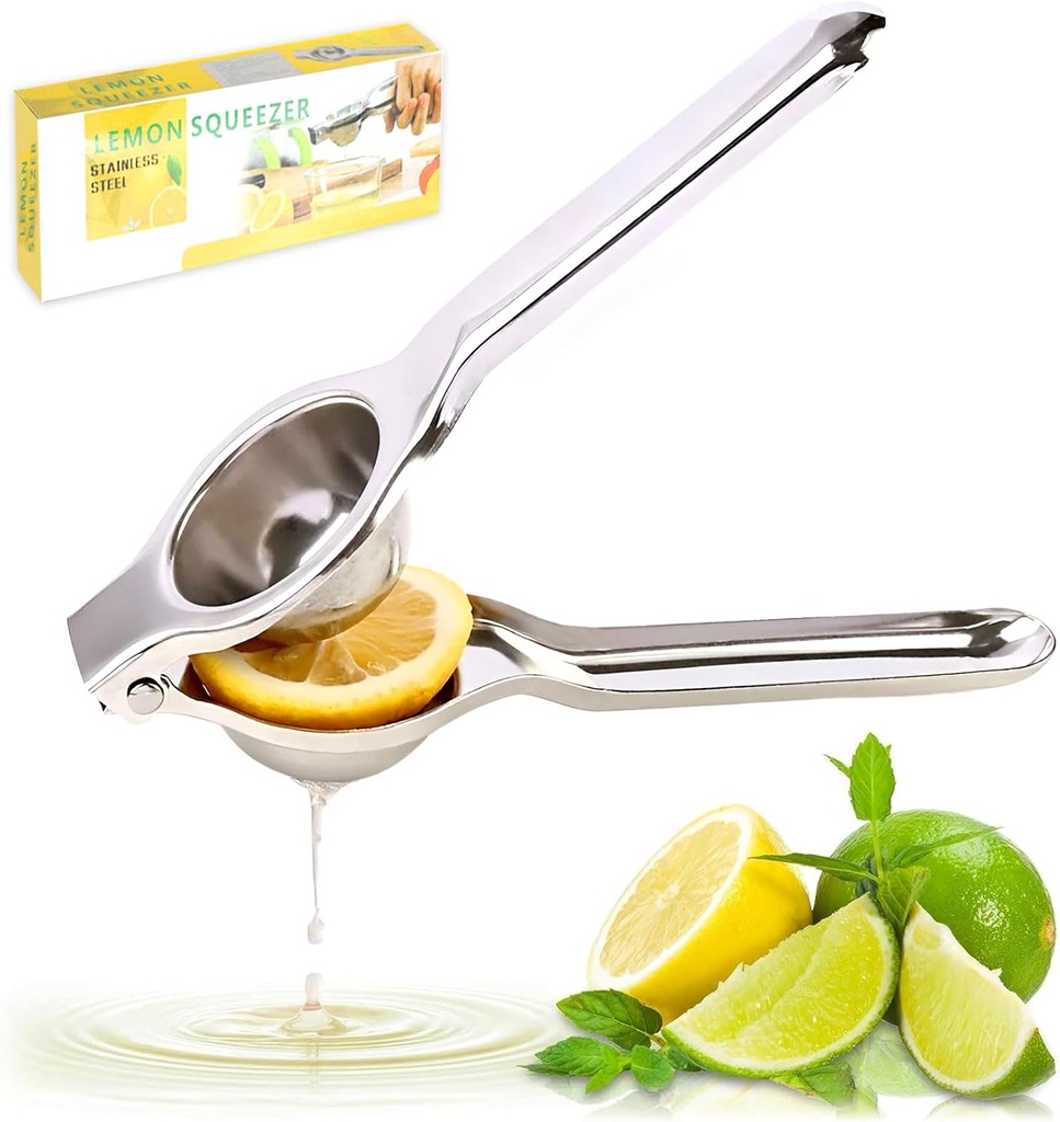 Stainless Steel Lemon Squeezer, Lime Juicer Hand Press