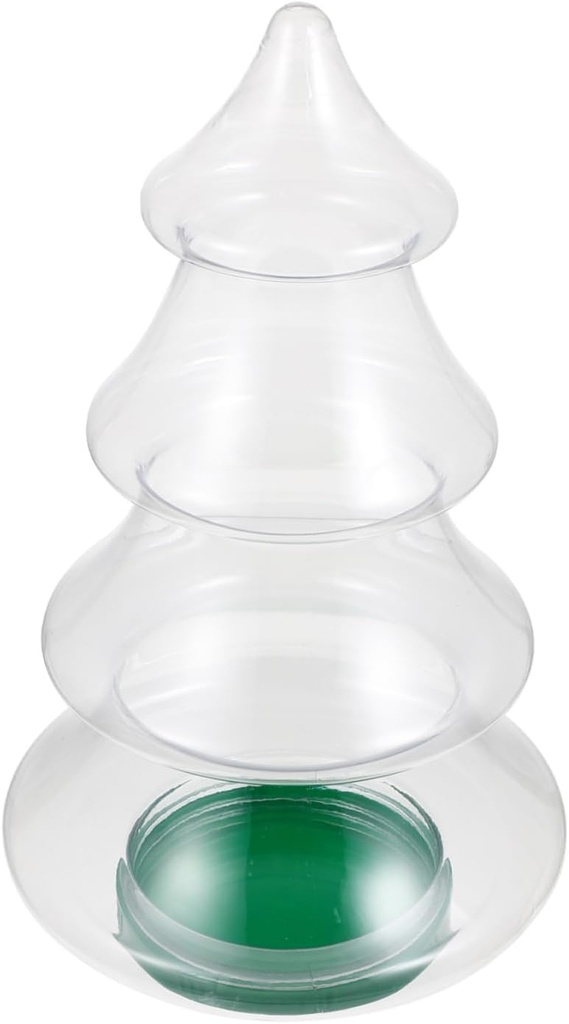 Alipis Christmas Tree Candy Jar Festive Candy Container for Holiday Treats for Cookies and Sweets Party Favor Box for Christmas Celebrations