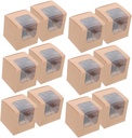 40Pcs Kraft Cupcake Boxes with Lids Storage Containers for Individual Cupcakes Muffins Desserts for Weddings Parties Home Baking