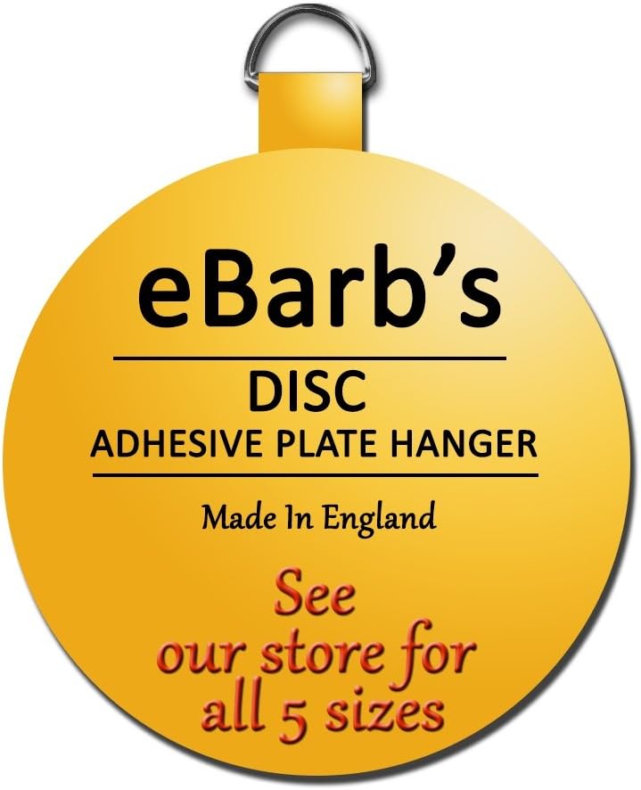 eBarb's "The Original" English Plate Hanger Disc-a Quantity of Three 3 Inch Hangers