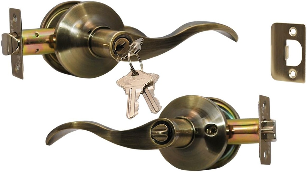 CONSTRUCTOR CON4024 Prelude Entry Door Lock, Antique Bronze, 24 Case