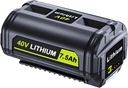 Upgraded 7.5-Ah High Capacity Replacement for Ryobi 40V Battery Lithium ion OP40601 Compatible with Ryobi 40 Volt Max Battery OP4040 OP40401 OP4026 OP40261 OP4050A