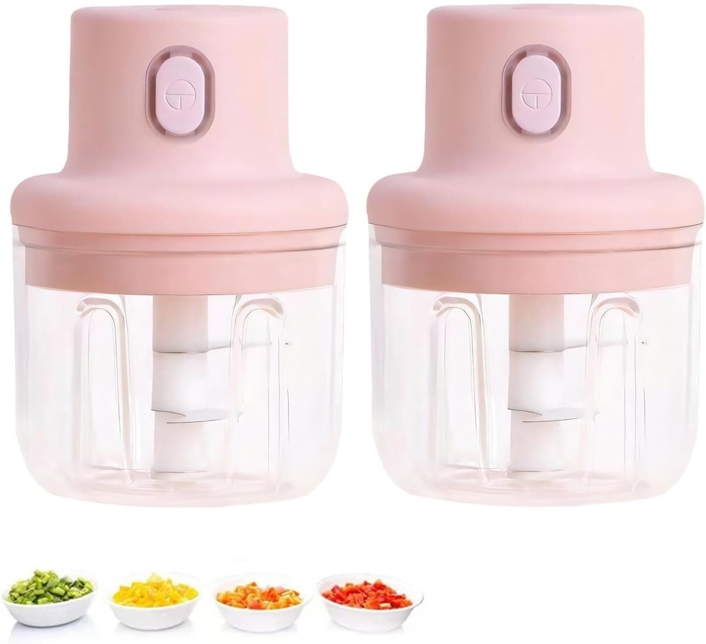 Fair Faction Wireless Food Chopper, Fairfaction Food Chopper, Portable Rechargeable Food Processor, Cordles Garlic Puree Machine, Mini Electric Food Grinder for Meat