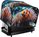 4 Slice Toaster Cover with Two Pockets for Storing knife Super Soft Appliance Covers Clown Fish Dust Cover for Kitchen Small Oven-Cover Kitchen Bread Machine Protector Covers