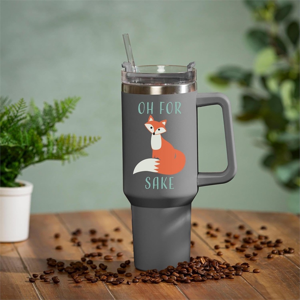 Canyon Cup, 'Oh For Fox Sake' Stainless Steel, 40oz, Gift Box by Evergreen