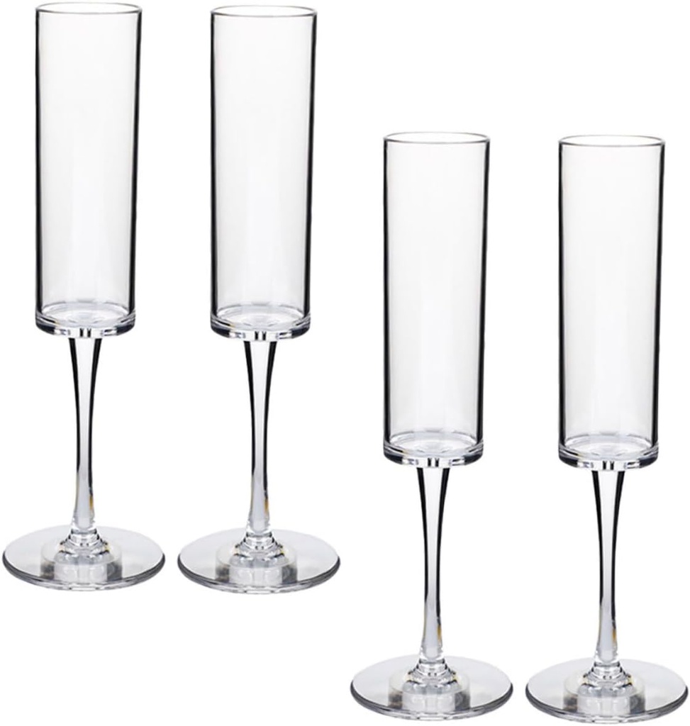 4pcs Clear Cocktail Goblets Unbreakable Drinkware for Weddings Parties Anniversaries and Celebrations Stylish Drinks Cups for Wine Juice and More
