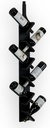 Wooden Mallet Dakota® Wall Mounted 6 Bottle Wine Rack in Black Finish