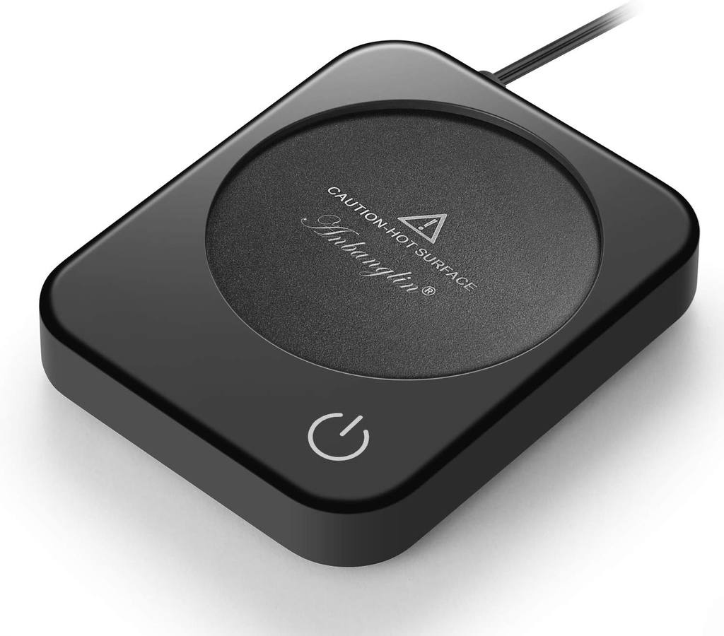 Coffee Mug Warmer, Smart Cup Warmer for Desk, 3 Temperature Control & Auto Shut Off, Electric Cup Warmer for Heating Milk,Tea,Beverage,Candle (Black-No Mug)