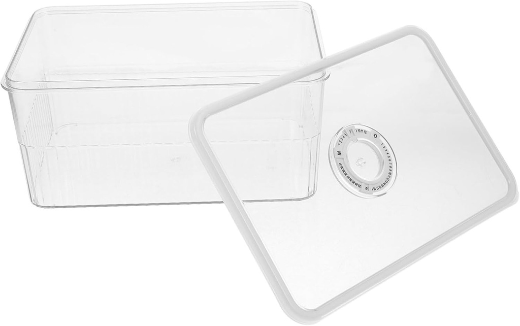 Zerodeko Airtight Bread Storage Box with Lid Organizer for Bread Fruits and Vegetables Capacity Food Container for Home Use Easy Access and Visibility