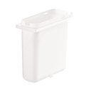 Server Products 83181 Slim Shallow Fountain Jar for Countertop Condiment Sauce and Toppings Dispensers, NSF-Certified Plastic, 1.5 Quart, Clear