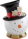 Mud Pie Snowman Cookie Jar; 10" x 7 1/2"