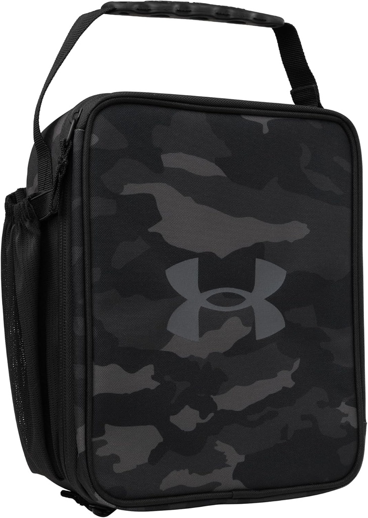 UA Scrimmage 3 Lunchbox Black Woodland Camo OSFA