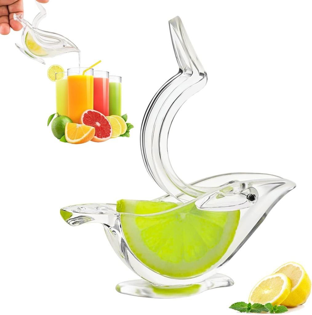 Manual lemon squeezer Lemon Juicer, Acrylic bird lemon squeezer, bird lemon wedge squeezer, Hand Juicer for Orange Lemon Lime Pomegranate lime squeezer(1 pcs)