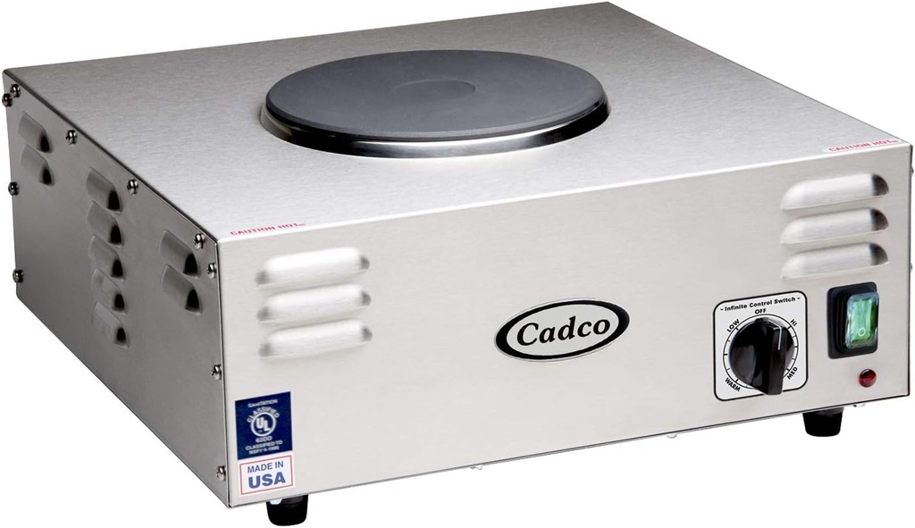 Cadco Large Hi-power Cast Iron Hot Plate - 7-1/2" cast iron burner
