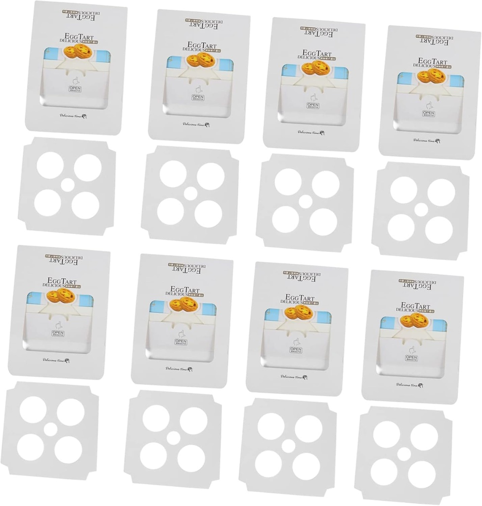 25pcs Decorative Egg Tart Boxes Dessert Containers Lids Muffin Tin Cupcake Box Cake Carrier