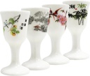 Qurly chinese wine glass 0.4oz 10 ml mini wine shot glasses