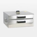 304 Stainless Steel Rice Noodle Roll Steamer, 2 Layers Food Steamer Vermicelli Roll Steamer with 2 Trays for Home Kitchen Restaurant