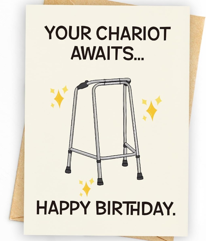 Funny Birthday Card | Funny Birthday Cards for Men, Women, Dad, Mom, Brother, Sister, Friends, Family, and Anyone | Unique Birthday Decorations & Gifts | Happy Birthday Card