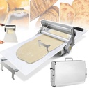 Folding Dough Sheeter, Compact Dough Sheeter, Manual Dough Roller Machine,Sheeter Thickness Adjustable 0.2-25mm,Stainless Steel Dough Machine, for Bread Marzipan and Puff Pastry A300
