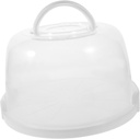 Cabilock Lidded Portable Cake Carrier Box Reusable Handheld Dessert Storage for Birthdays Picnics Parties Capacity with Dome Lid for Freshness for Home Cooking