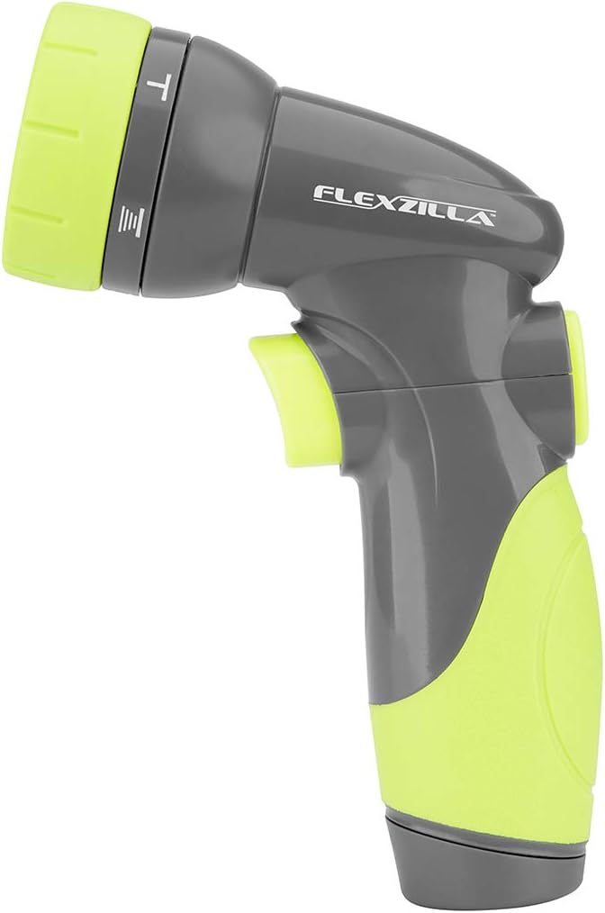 Flexzilla 6-Pattern Adjustable Garden Hose Nozzle Sprayer with Easy to Use on/off toggle & Durable Design