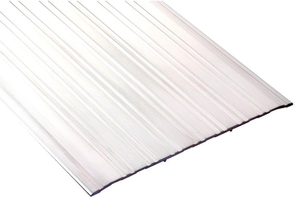 Pemko-2748A36 Aluminum Fluted Saddle Threshold, Mill Finish, 8"W x 36"L x 1/4"H