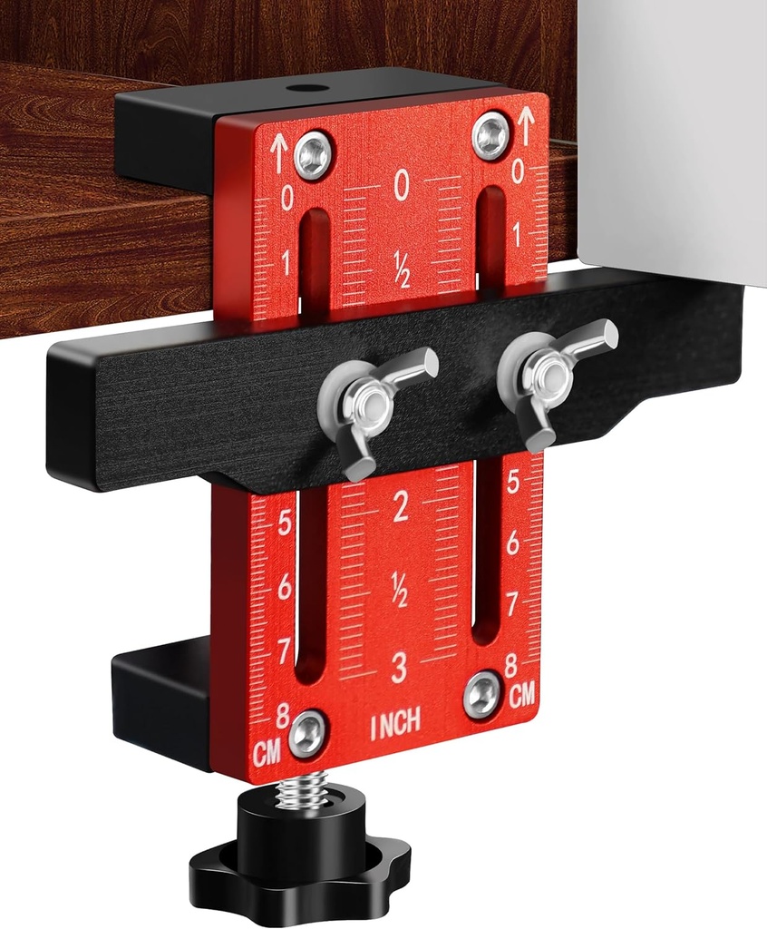 Cabinet Hinge Installation Jig for Efficient Hinge Mounting, Cabinet Door Installation Positioner, Cabinet Installation Tool for Door Mounting, Cabinet Hardware Jig for Drilling Concealed Hinges