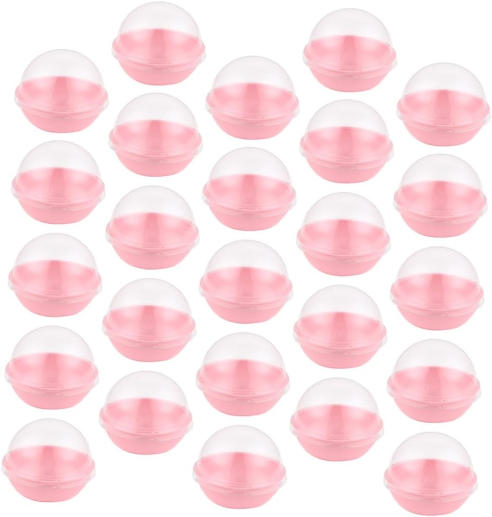 IMIKEYA 100Pcs Mini Cupcake Containers with Dome Lid Dessert Wrapping Boxes for and Cupcakes Sealed Plastic Cake Packaging Multipurpose Party Favor Boxes for Weddings and Holidays