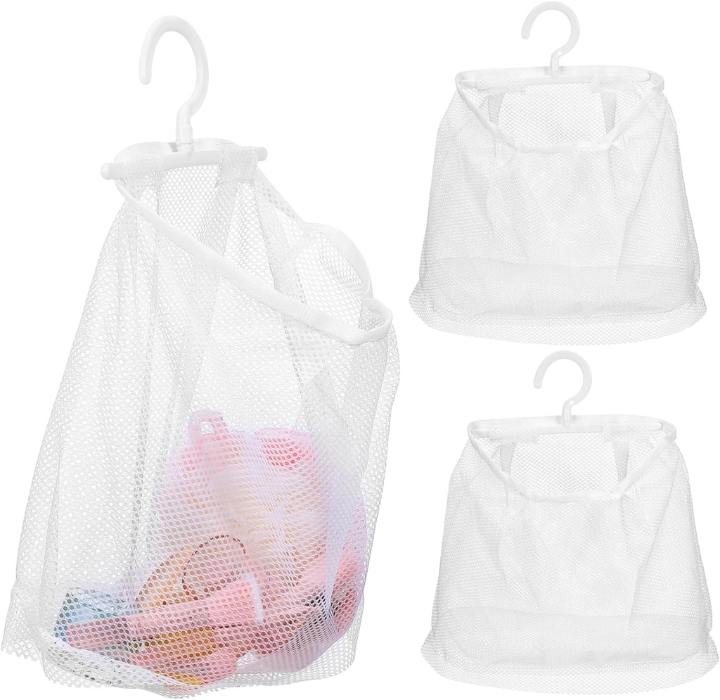 2pcs Laundry Hampers for Hanging Mesh Bags Kitchen Storage Bags Breathable Fruit Vegetable Organizer