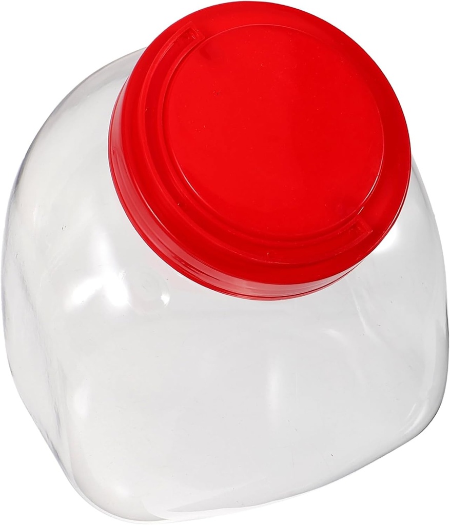 Sturdy Plastic Candy Jars with Lids Ideal for Cookie Jars Display Containers 1500ml Capacity Random Color