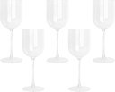 PLASTICPRO Clear Plastic Wine Glasses Set of 25 Elegant Wine Goblets Hard Plastic Wine Cups on Stem 12 Ounce