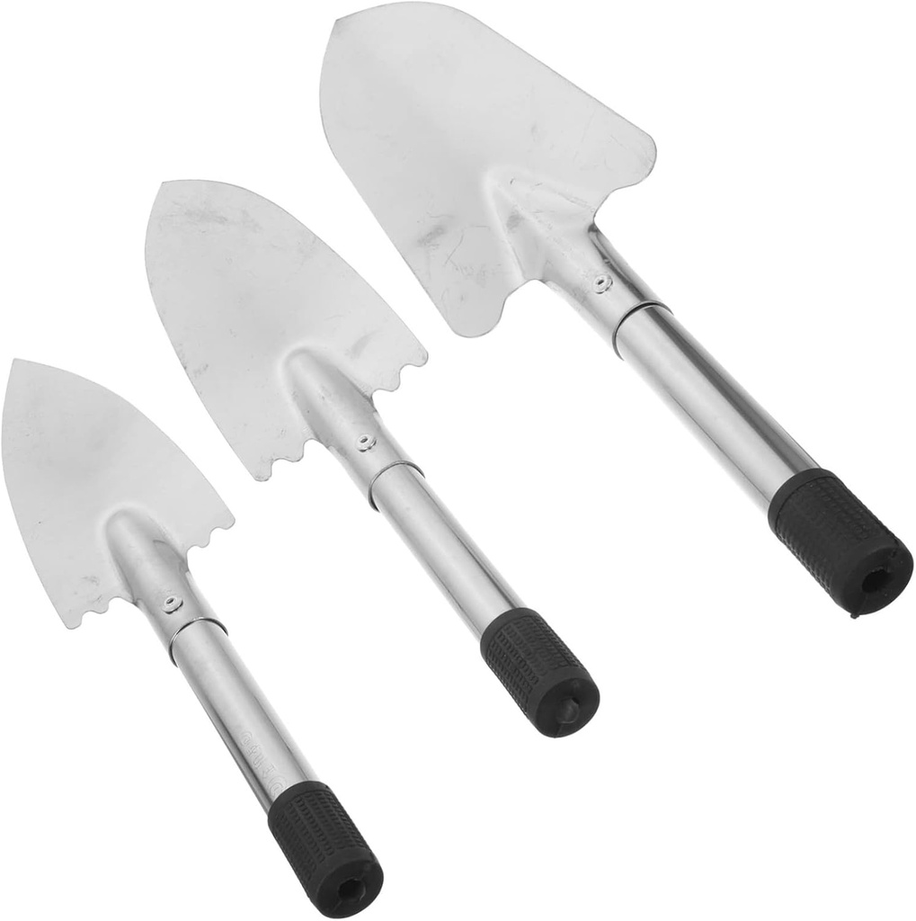 3pcs Small Garden Shovels Ergonomic Hand Tools for Gardening Digging and Planting and Wear-Resistant Shovels for Home and Outdoor Use