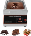 Chocolate Tempering Machine, Commercial Chocolate Melting Pot with TEMP Control 32-203°F, 500W Stainless Steel Electric Commercial Food Warmer For Chocolate/Milk/Cream Melting and Heating
