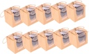 GLEAVI 10pcs Bakery Boxes with Window Paper Cupcake Containers for Muffins and Pastries Display Design for Weddings Birthdays and Treats