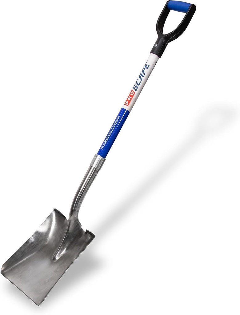 Marshalltown Square Point Stainless Steel Shovel D-Grip