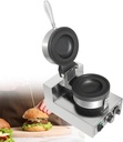 Burger Sealer Machine,Commercial Ice Cream Burger Maker,Ice Cream Filling Waffle Maker,1300W Commercial Burger Grill Toaster,Bread Baking Machines Press Tools