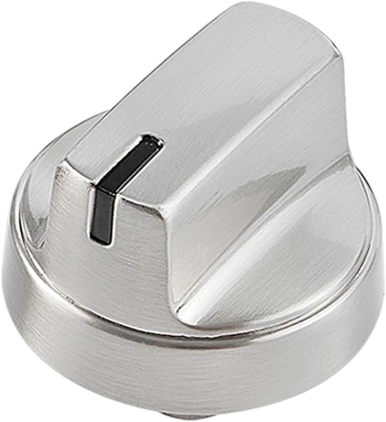 WB03X29354 Stainless Steel Stove Knobs Cooktop Replacement Parts for GE Range Knobs Cooktop Knobs GE Gas Oven Knobs PGP7036SLSS Stove Top Knobs 5U06 191D9233 PGP9036SLSS PGP9030SLSS Burner Knobs 1 Pcs